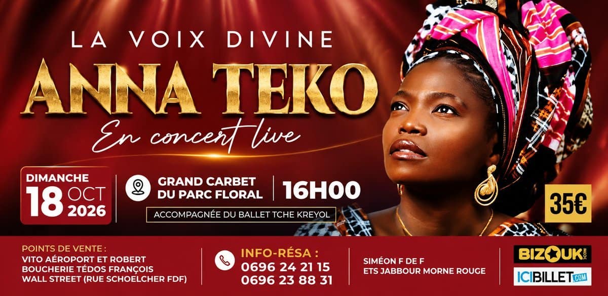 Concert Anna TEKO Martinique