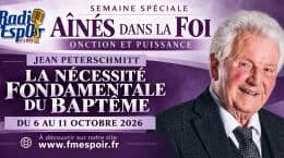 Jean Peterschmitt : la nécessité fondamentale du baptême