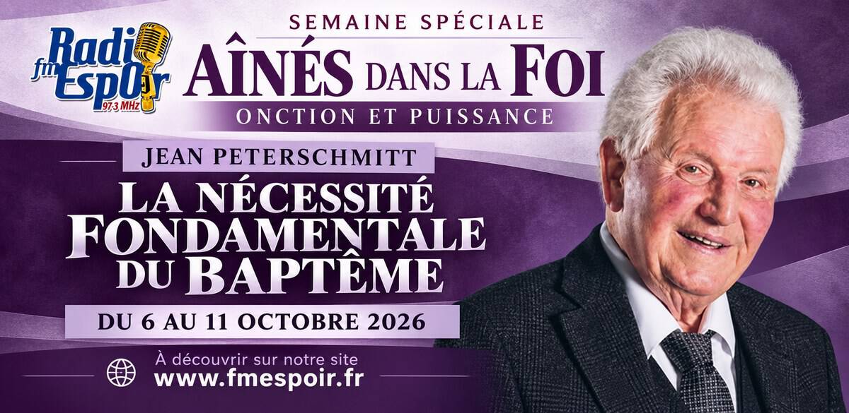 Jean Peterschmitt : la nécessité fondamentale du baptême